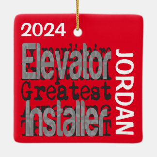 Ornamento De Cerâmica PERSONALIZAÇÃO Extraordinária do Elevator Installe