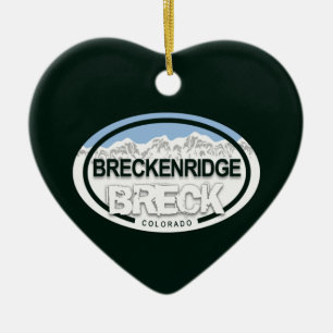 Ornamento De Cerâmica Personalizado Breckenridge Colorado Rocky Mountain