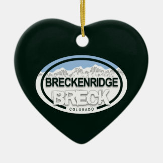 Ornamento De Cerâmica Personalizado Breckenridge Colorado Rocky Mountain