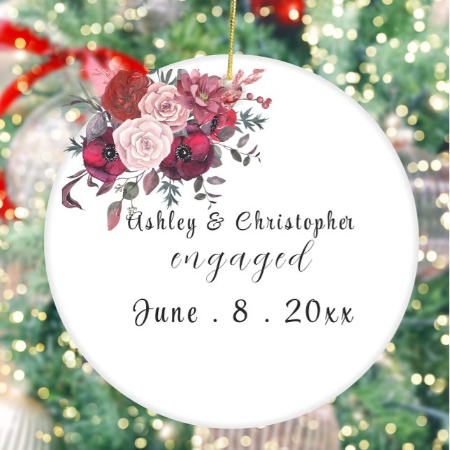 Ornamento De Cerâmica Personalizado comprometido (Criador carregado)