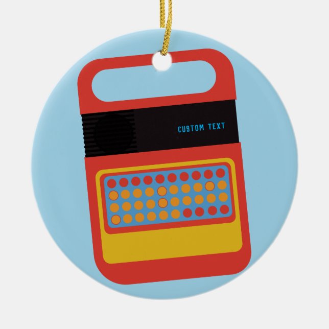 Ornamento De Cerâmica Personalizado de brinquedo de fala e ortografia el (Frente)