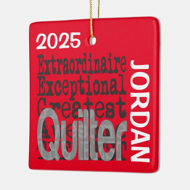 Ornamento De Cerâmica PERSONALIZADO do Extraordinário do Filtro (Esquerda)