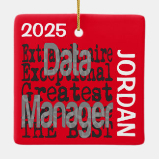 Ornamento De Cerâmica PERSONALIZADO Extraordinário do Data Manager