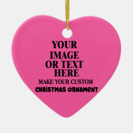 Ornamento De Cerâmica Personalizado Faça Seu Próprio Coração De Natal Fo
