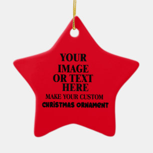 Ornamento De Cerâmica Personalizado Faça Seu Próprio Natal