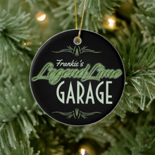 Ornamento De Cerâmica Personalizado Limão de Legenda de Carro Muscular M