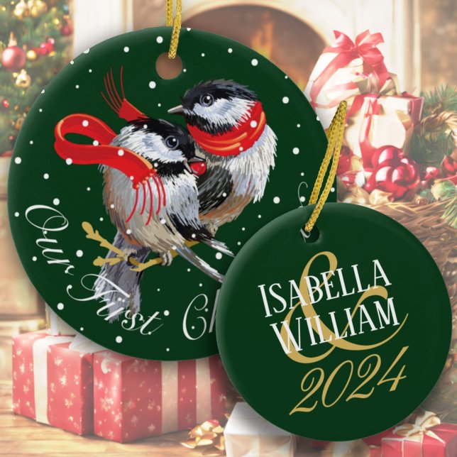 Ornamento De Cerâmica Personalizado Nosso Natal De 1rua (Criador carregado)