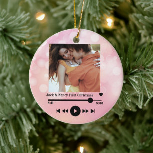 Ornamento De Cerâmica Personalizado Novo mr e mrs 1rua recem casados 202