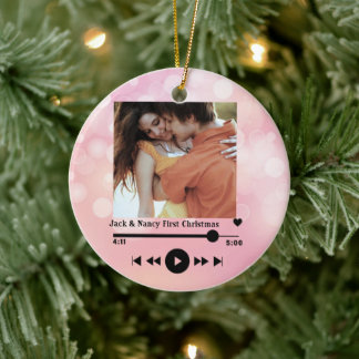 Ornamento De Cerâmica Personalizado Novo mr e mrs 1rua recem casados 202