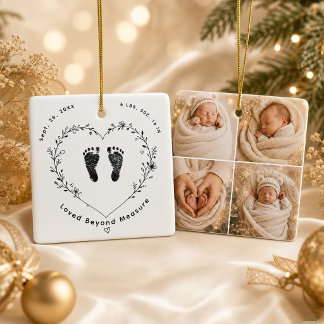 Ornamento de Cerâmica Personalizado para Bebê com