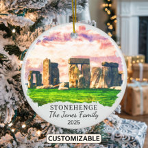 Personalizado Stonehenge Ornament, England Gift