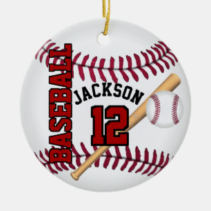 Ornamento De Cerâmica Personalizar ⚾ Baseball
