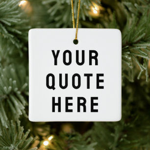 Ornamento De Cerâmica Personalizar Sua Cotação Aqui Texto Personalizado