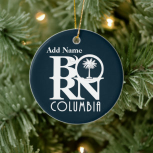 Ornamento De Cerâmica Personalizável para o NASCER Columbia South Caroli