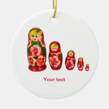 Personalize bonecas de ninho de Matryoshka russas
