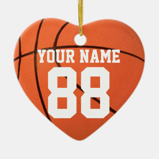 Ornamento De Cerâmica Personalize-o, basquetebol