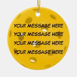 Ornamento De Cerâmica Personalize, Pickleball