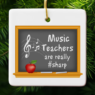 Ornamento De Cerâmica Personalize seus professores de música