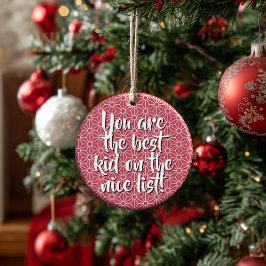 Ornamento De Cerâmica Personalized Best Kid Ceramic Ornament
