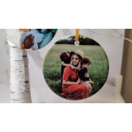 Ornamento De Cerâmica Personalized Family Christmas Ornament Custom