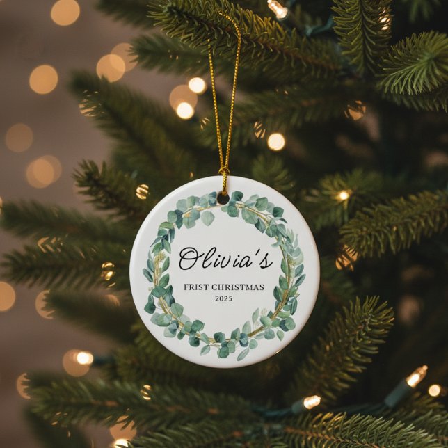 Ornamento De Cerâmica Personalized Gift | Custom Name Holiday Keepsake  (Criador carregado)
