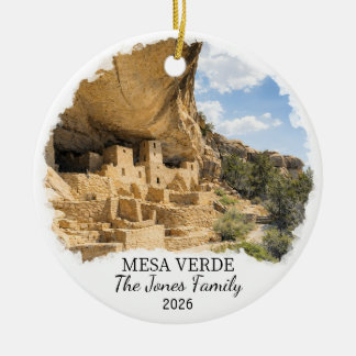 Ornamento De Cerâmica Personalized Mesa Verde National Park, Colorado