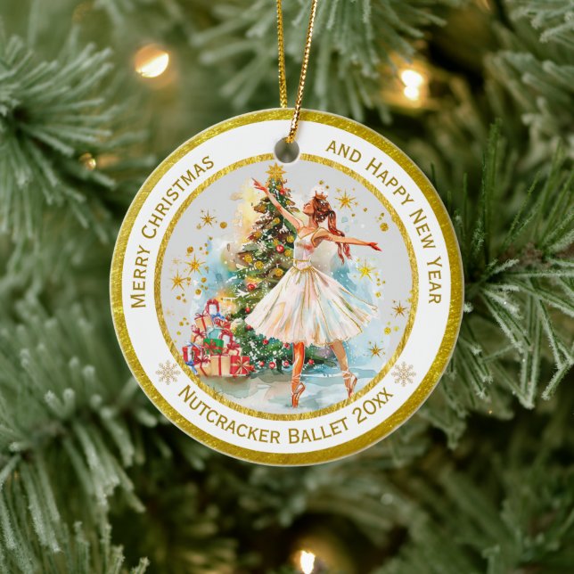 Ornamento De Cerâmica Personalized Nutcracker Ballet Christmas - Gift (Árvore)