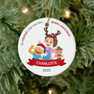 Ornamento De Cerâmica Personalized Toddler Ornament, Ms. Rachel Ornament