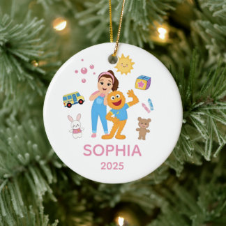 Ornamento De Cerâmica Personalized Toddler Ornament, Ms. Rachel Ornament