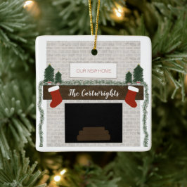 Ornamento De Cerâmica Personalizou nosso primeiro pedido para fazendeiro