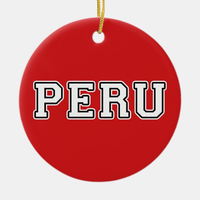 Ornamento De Cerâmica Peru (Frente)