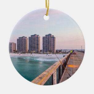 Ornamento De Cerâmica Pescado na Flórida de Navarre