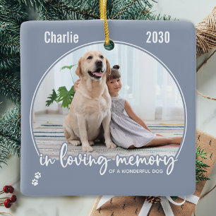 Ornamento De Cerâmica Pet Memorial In Loving Memory Modern Foto Da Cinza