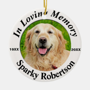 Ornamento De Cerâmica Pet Memorial Personalizado