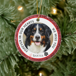 Ornamento De Cerâmica Pet Memorial Red