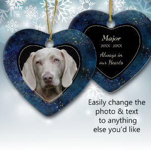 Ornamento De Cerâmica Pet Memorial Star Galaxy