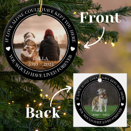 Ornamento De Cerâmica Pet Memorial Você Teria Vivido Para Férias Para Se