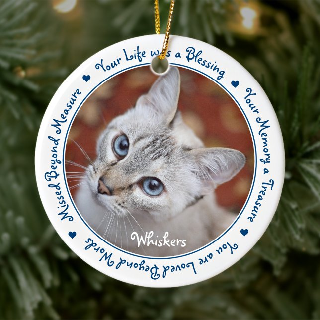 Ornamento De Cerâmica Pet Perde Keepsasasaac - Simpatia Gift Cat Pet Mem (Criador carregado)