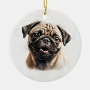 Ornamento De Cerâmica Pet Photo Dog Lover Personalizado