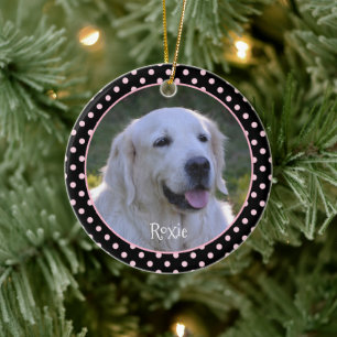 Ornamento De Cerâmica Pet Photo Personalized Cerâmica Ornament