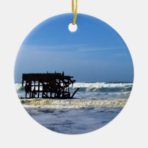 Ornamento De Cerâmica Peter Iredale Shipwreck, Costa do Oregon