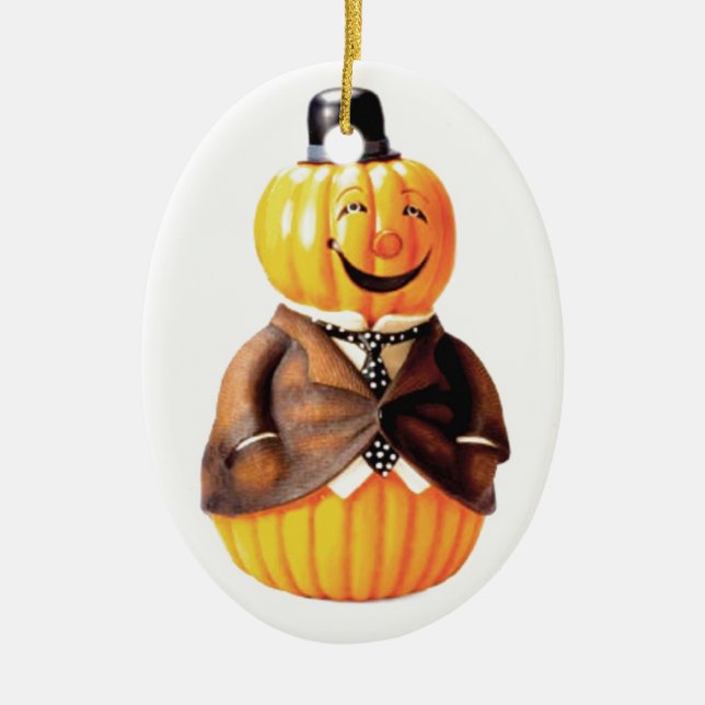 Ornamento De Cerâmica Peter Pumpkin Man (Frente)