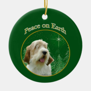Ornamento De Cerâmica Petit Basset Griffon Vendeen Peace