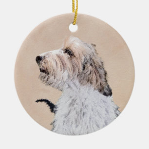 Ornamento De Cerâmica Petit Basset Griffon Vendéen - Pintura de cães