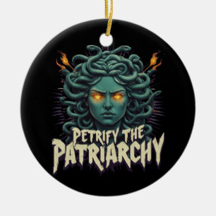 Ornamento De Cerâmica Petrificar o Patriarcado Medusa Empoderamento