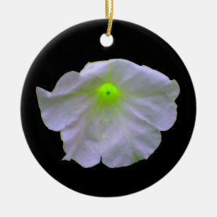 Ornamento De Cerâmica Petunia Green Glow - Aniversário Personalizado