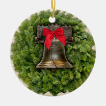 Philadelphia Liberty Bell Wreath em Pergaminho