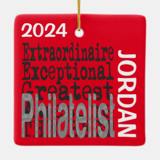 Ornamento De Cerâmica Philatelist Extraordinaire CUSTOM