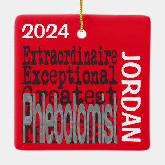Ornamento De Cerâmica Phlebotomist Extraordinaire CUSTOM
