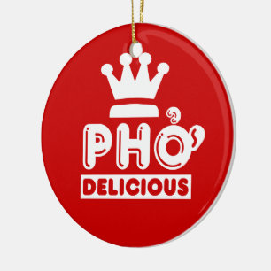 Ornamento De Cerâmica Pho King Delicious